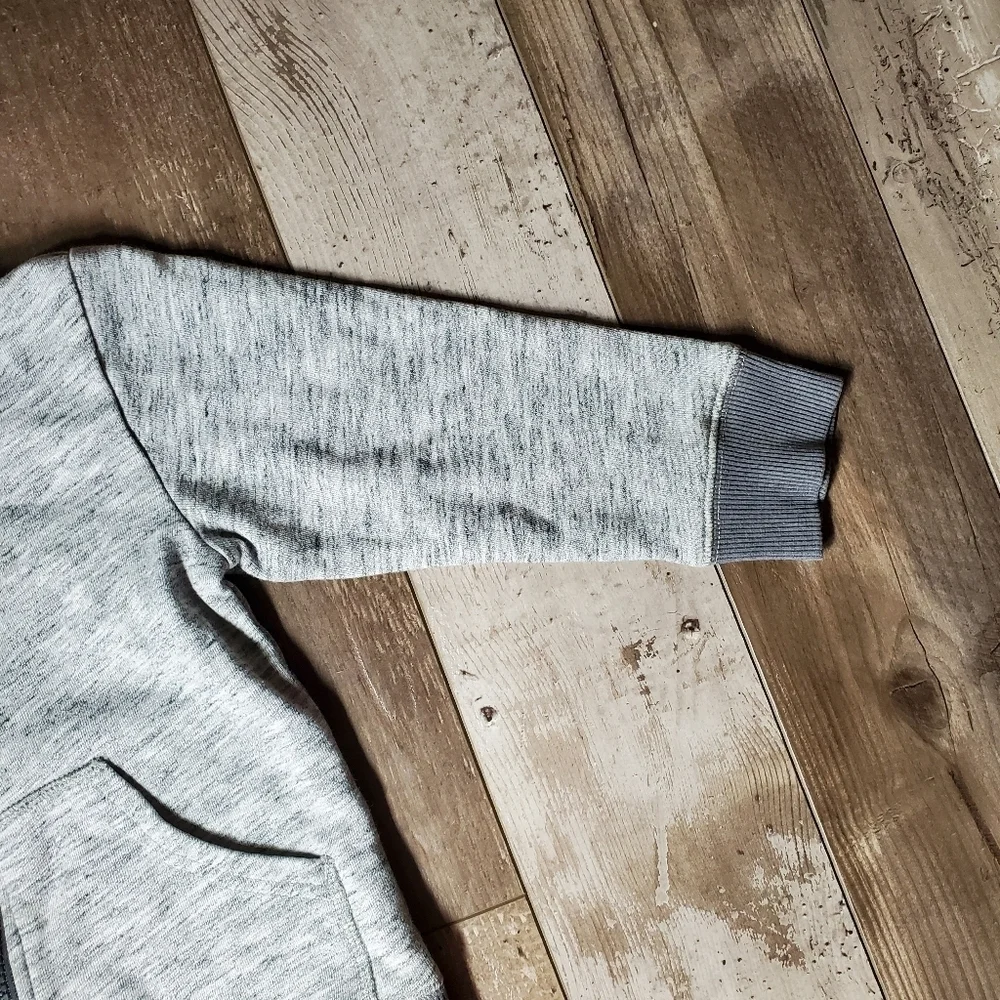 Gymboree Heathered Gray Full Zip-Up Hoodie Size 4T Toddler